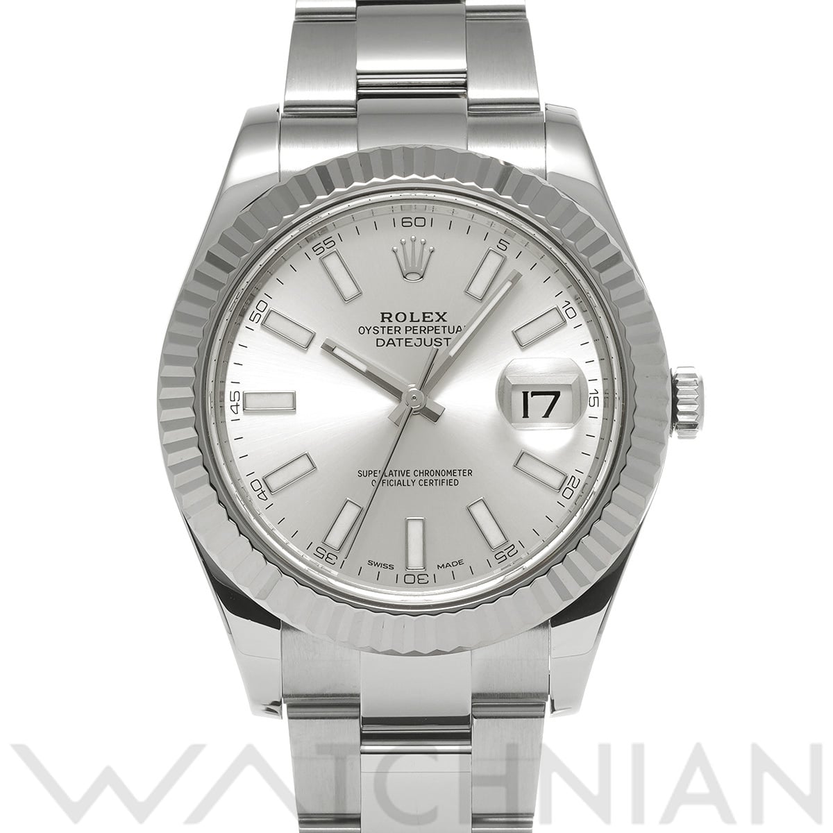 ロレックス デイトジャスト II 116334 シルバー メンズ 時計 【中古】【wristwatch】