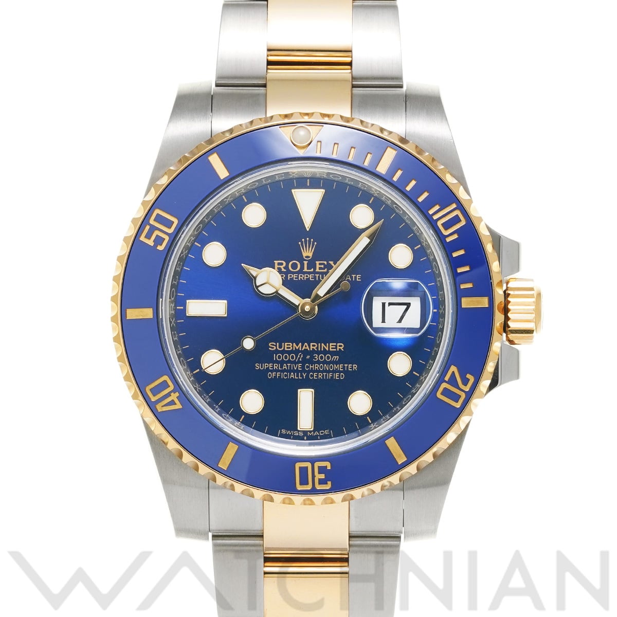 ロレックス サブマリーナ デイト 116613LB ブルー メンズ 時計 【中古】【wristwatch】