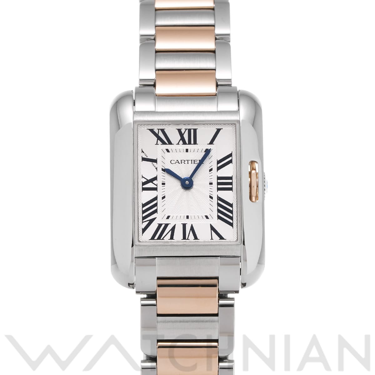 カルティエ タンク アングレーズ SM W5310036 シルバー レディース 時計 【中古】【wristwatch】