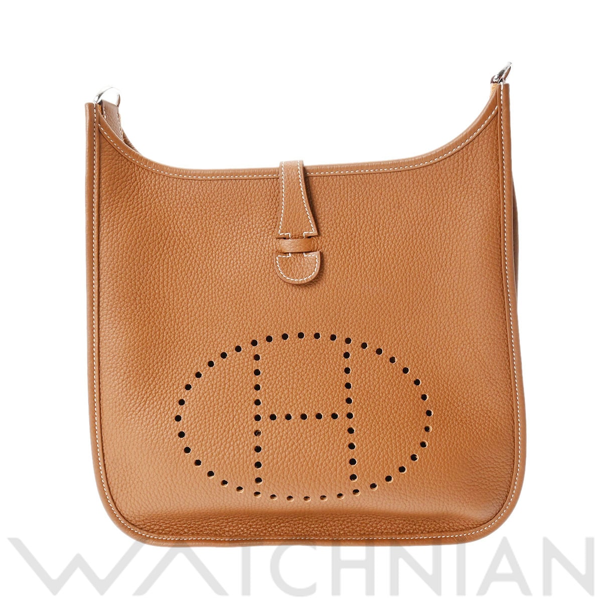 エルメス エヴリン 3 PM ゴールド/パラジウム金具 トリヨンクレマンス ユニセックス バッグ 【中古】【bag】