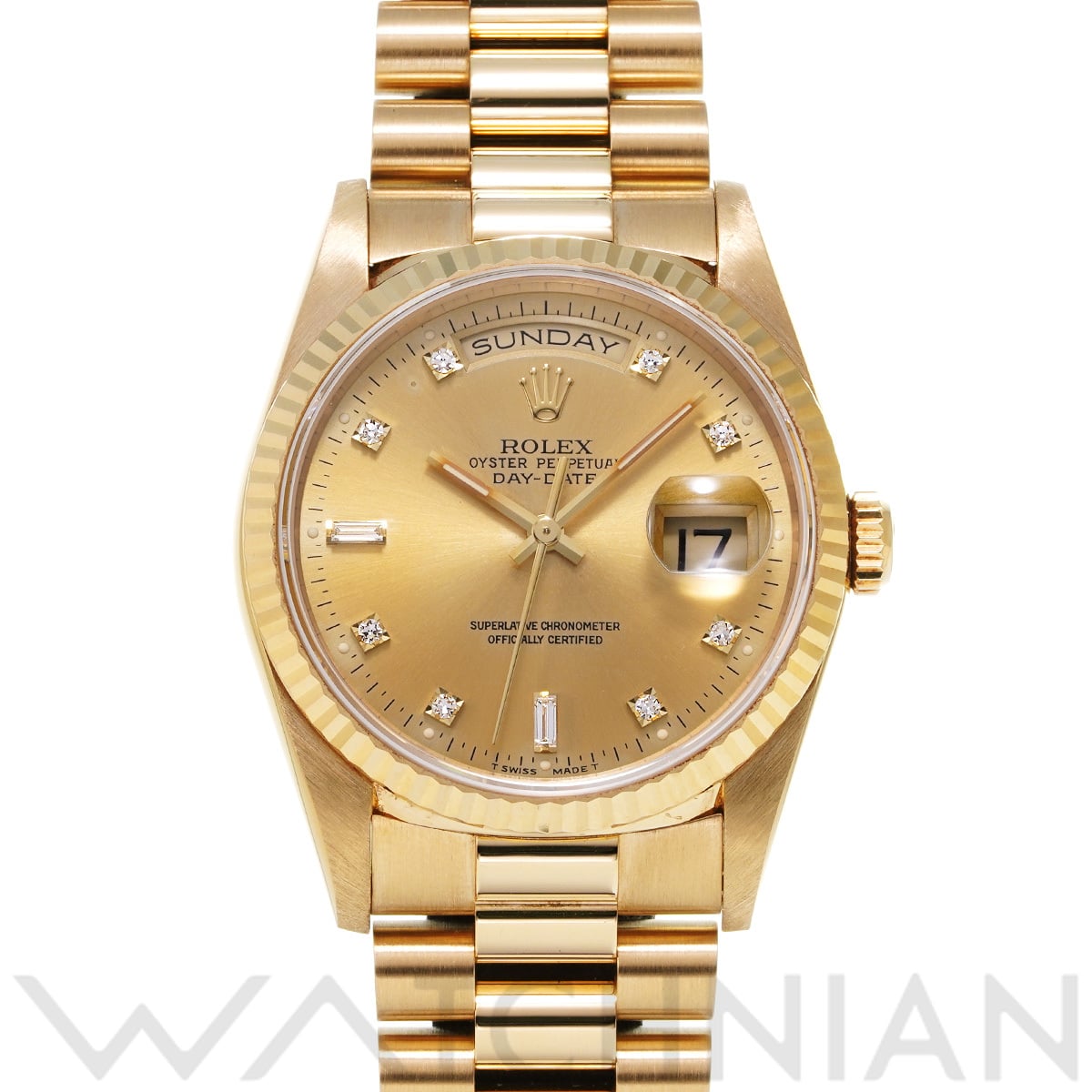 ロレックス デイデイト 36 18238 シャンパン メンズ 時計 【中古】【wristwatch】