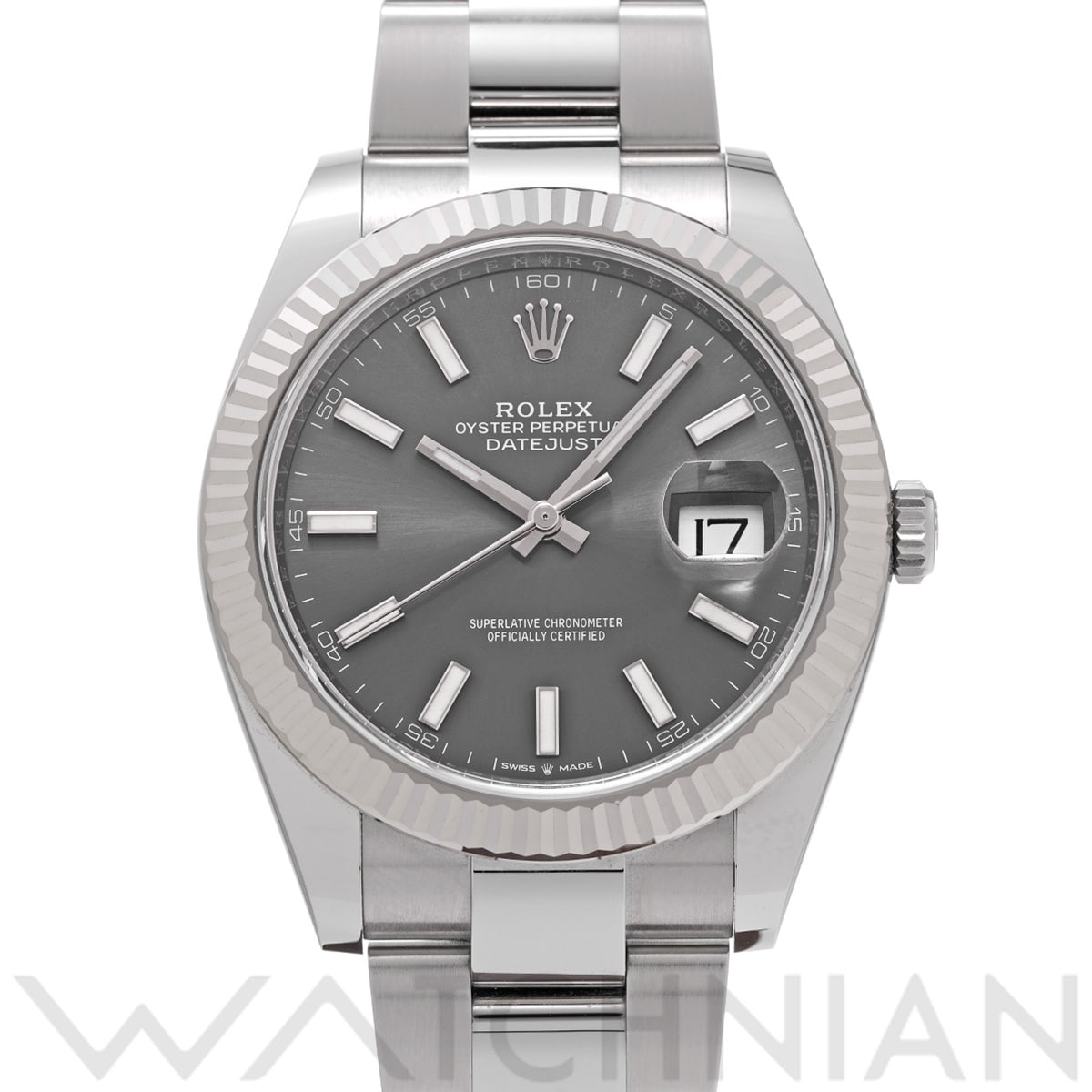 ロレックス デイトジャスト 41 126334 スレート メンズ 時計 【中古】【wristwatch】