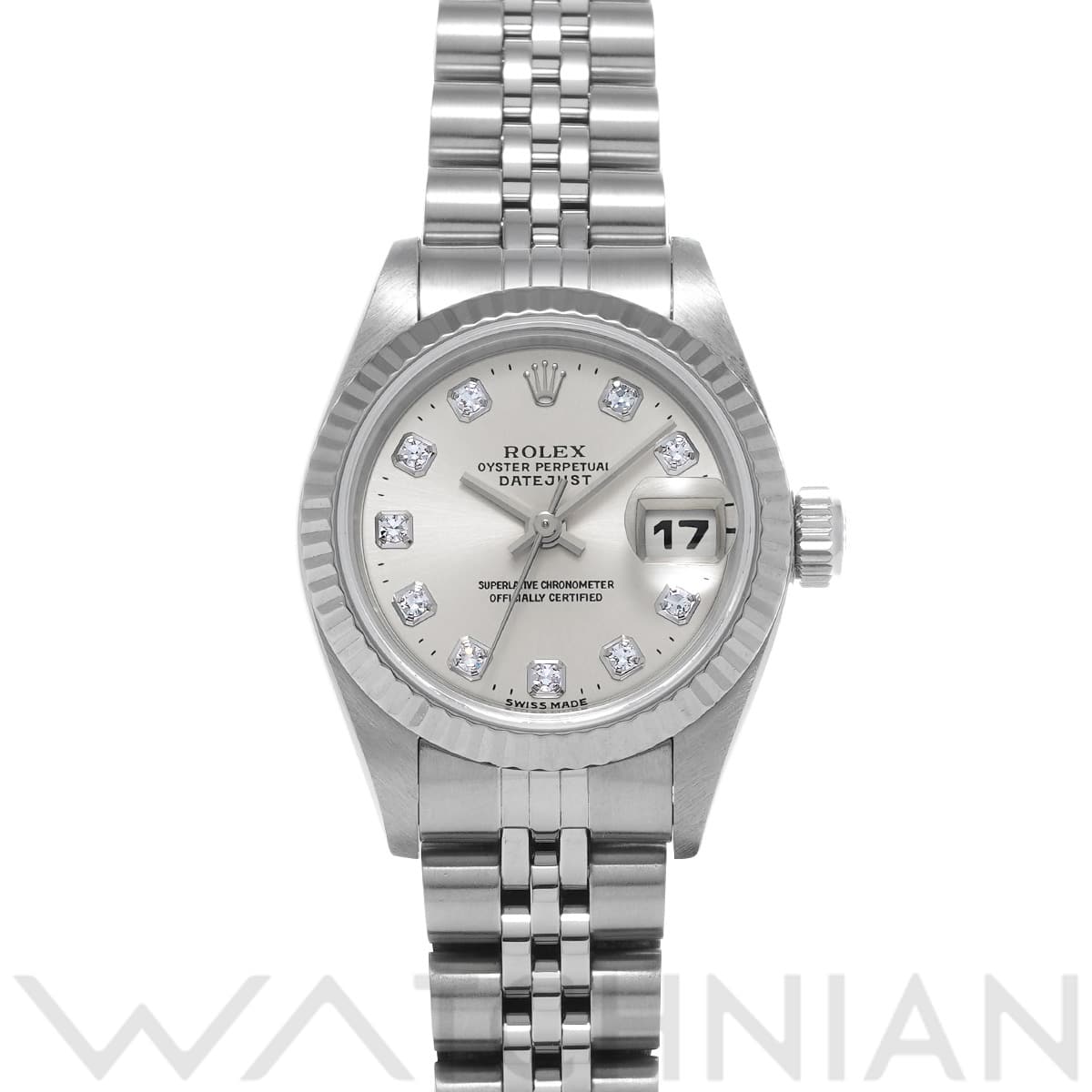ロレックス デイトジャスト 69174G シルバー/ダイヤモンド レディース 時計 【中古】【wristwatch】