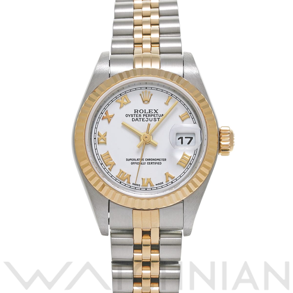 ロレックス デイトジャスト 79173 ホワイト レディース 時計 【中古】【wristwatch】