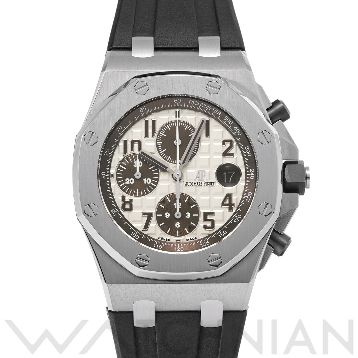 オーデマ ピゲ ロイヤルオーク オフショア クロノグラフ 26470ST.OO.A801CR.01 アイボリー/ブラウン メンズ 時計 【中古】【wristwatch】