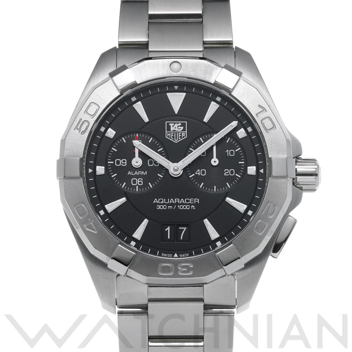タグ ホイヤー アクアレーサー クォーツ WAY111Z.BA0928 ブラック メンズ 時計 【中古】【wristwatch】