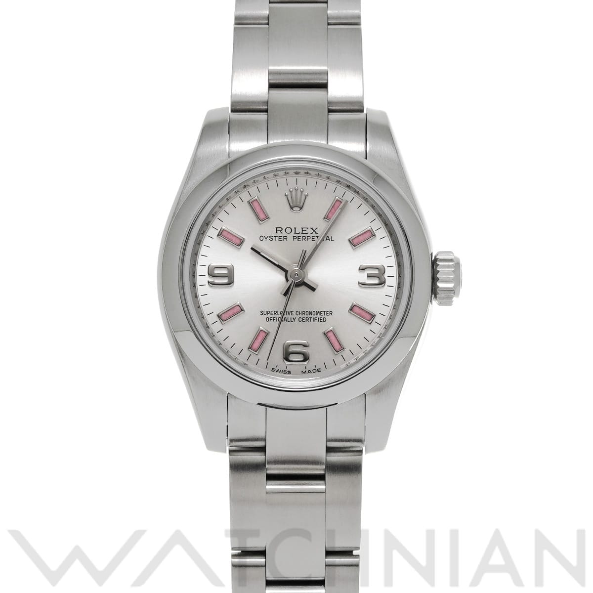 ロレックス オイスターパーペチュアル 26 176200 シルバー レディース 時計 【中古】【wristwatch】