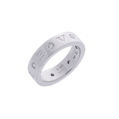ブルガリ ローマンソルベリング #50 シルバー K18ホワイトゴールド WG レディース ジュエリー 【中古】【jewelry】