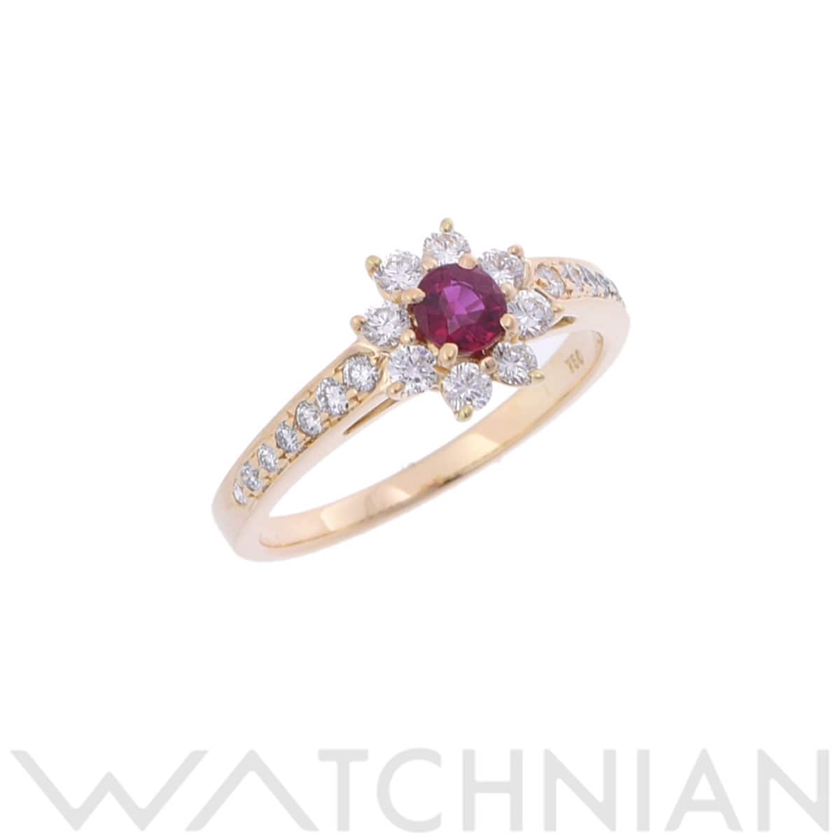 ティファニー フローラリング ゴールド K18イエローゴールド YG レディース ジュエリー 【中古】【jewelry】