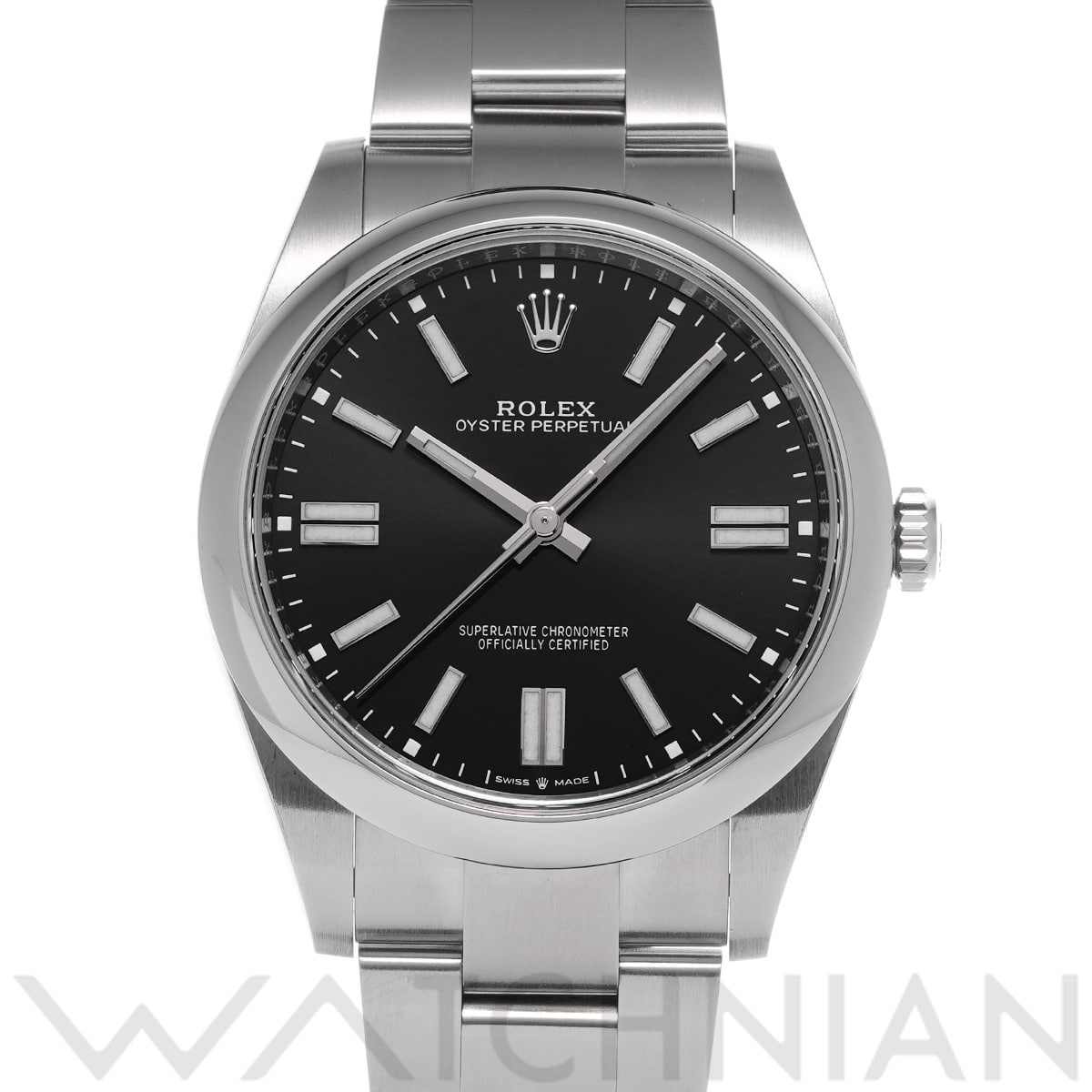 ロレックス オイスターパーペチュアル 41 124300 ブライトブラック メンズ 時計 【中古】【wristwatch】