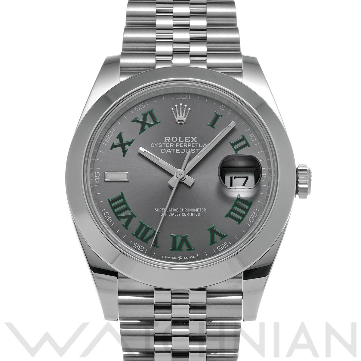 ロレックス デイトジャスト 41 126300 スレート メンズ 時計 【中古】【wristwatch】