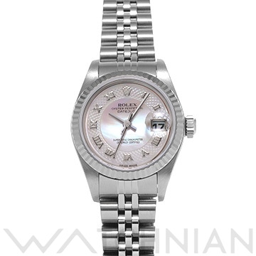 ロレックス デイトジャスト  79174NRD ピンクシェルミリヤード レディース 時計 【中古】【wristwatch】