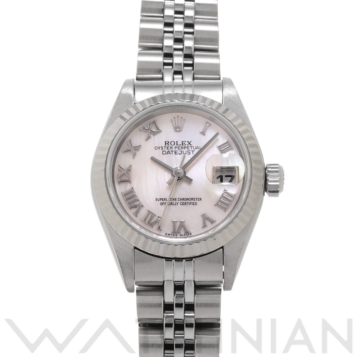 ロレックス デイトジャスト 79174NR ホワイトシェル レディース 時計 【中古】【wristwatch】