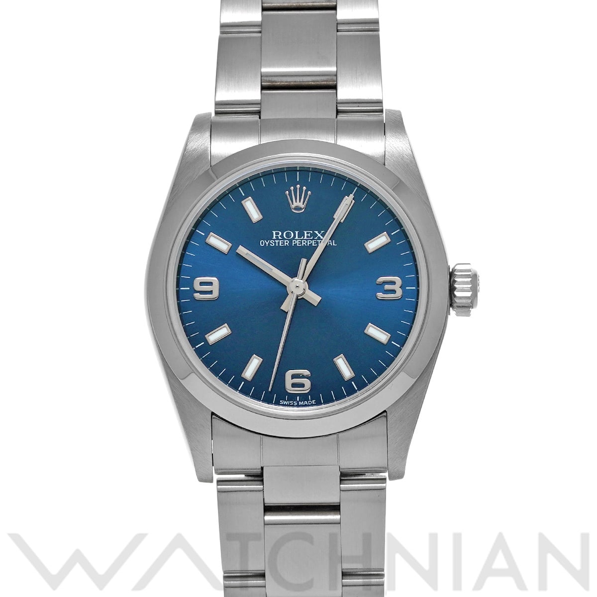 ロレックス オイスターパーペチュアル 77080 ブルー ユニセックス 時計 【中古】【wristwatch】