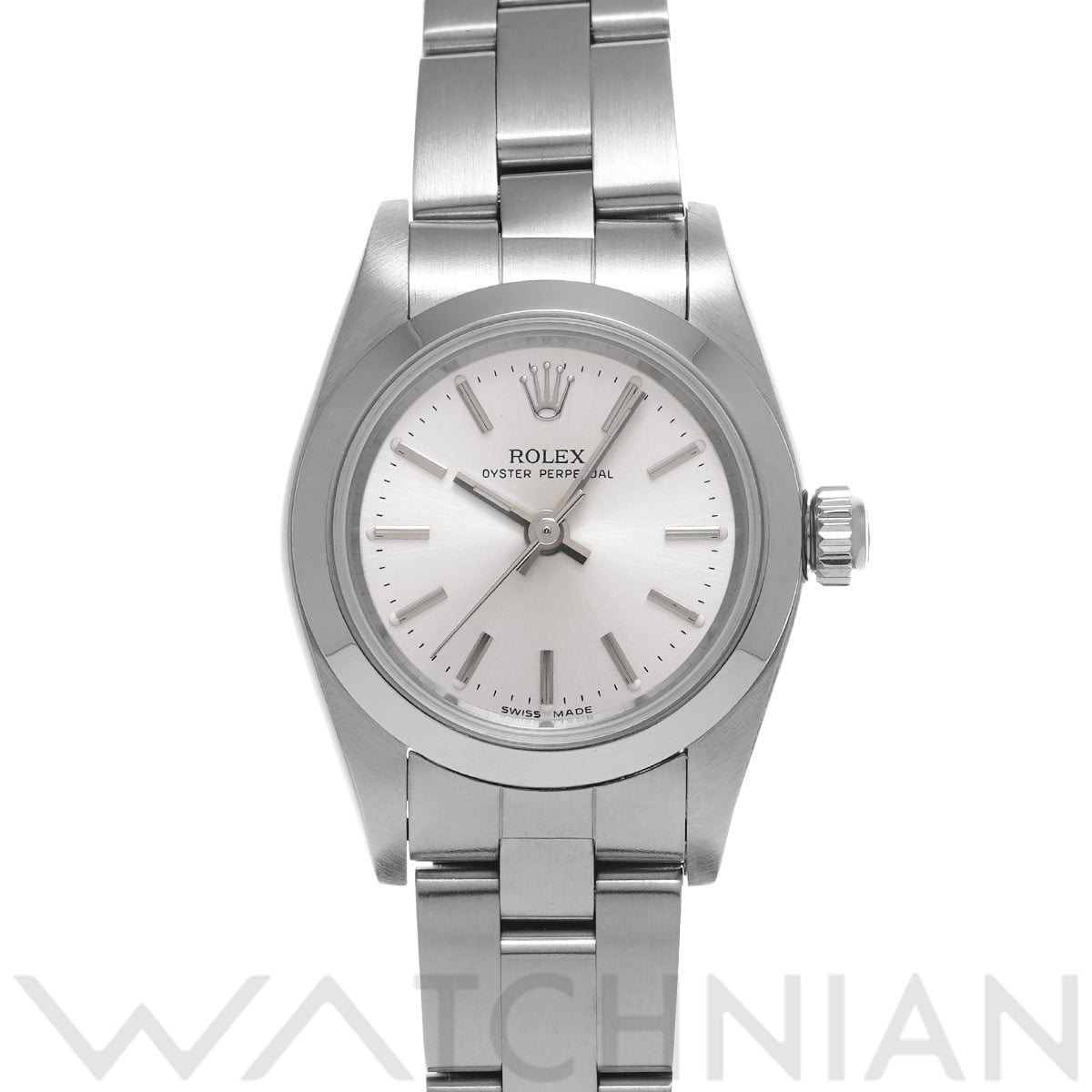 ロレックス オイスターパーペチュアル 76080 シルバー レディース 時計 【中古】【wristwatch】