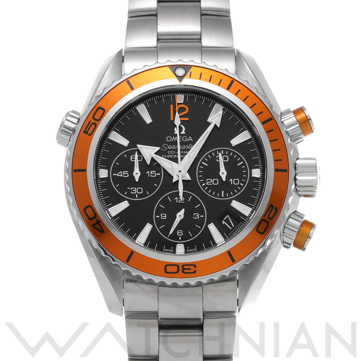 オメガ シーマスター プラネットオーシャン 600 コーアクシャル クロノグラフ 222.30.38.50.01.002 ブラック ユニセックス 時計 【中古】【wristwatch】
