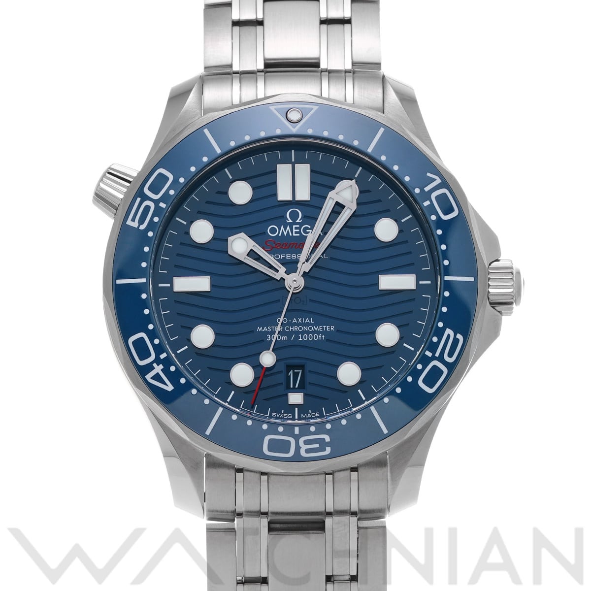 オメガ シーマスター ダイバー300 コーアクシャル マスタークロノメーター 210.30.42.20.03.001 ブルー メンズ 時計 【中古】【wristwatch】