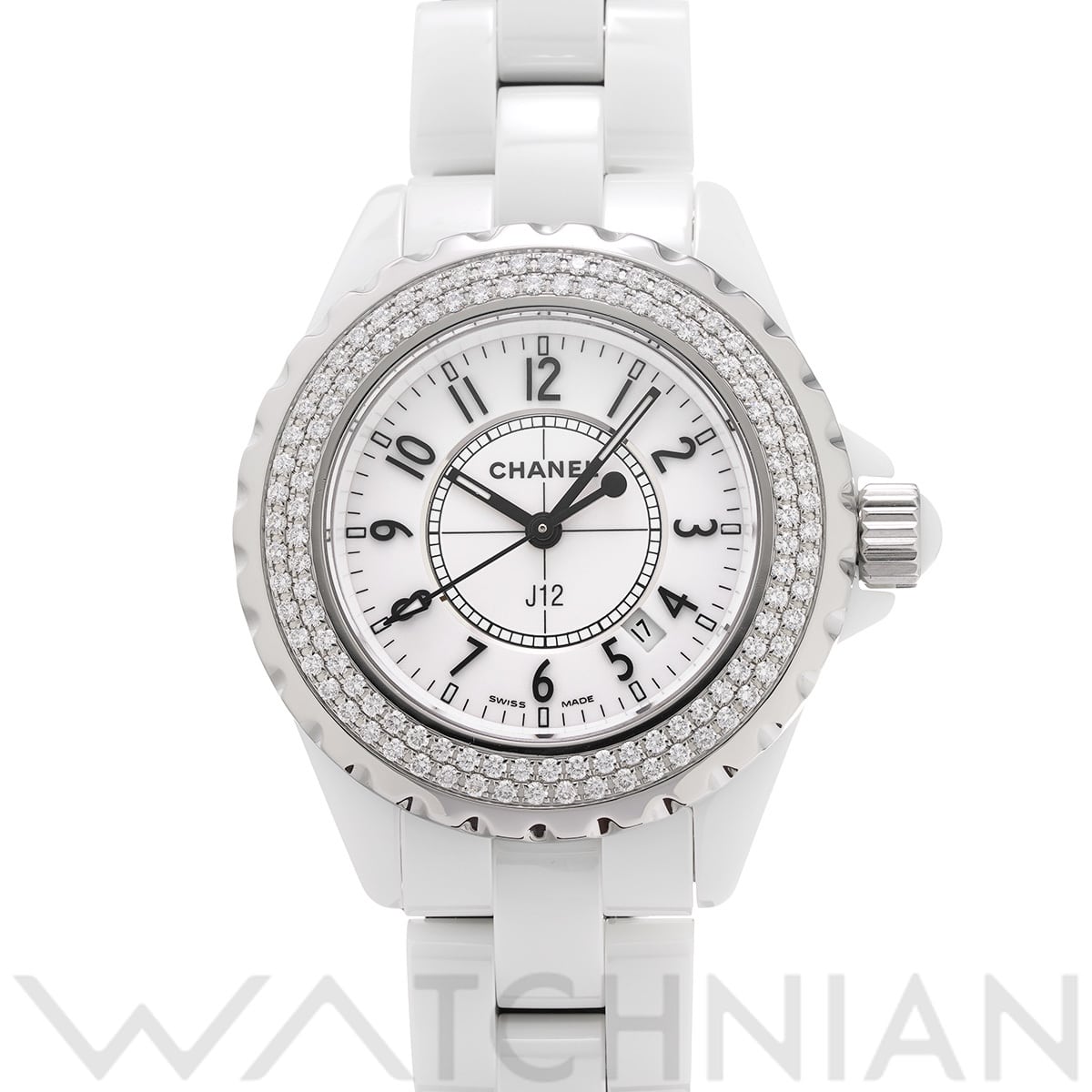シャネル J12 33MM H0967 ホワイト レディース 時計 【中古】【wristwatch】