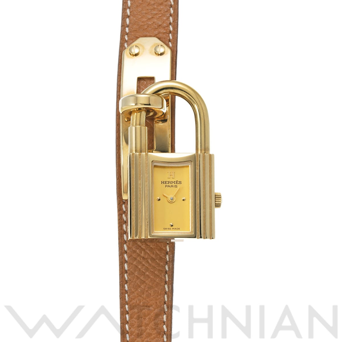 エルメス ケリーウォッチ KE1.201 ゴールド レディース 時計 【中古】【wristwatch】