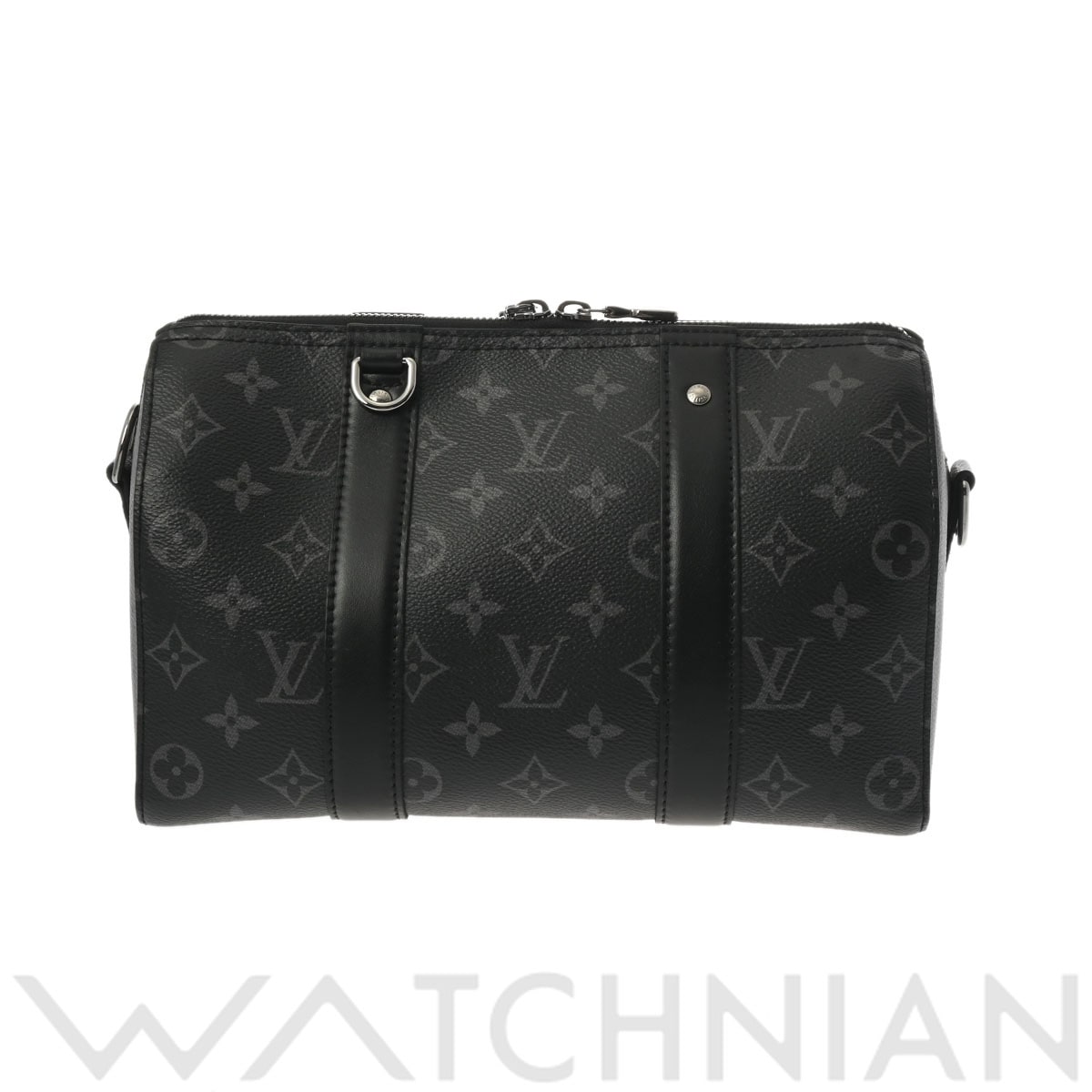 ルイ ヴィトン モノグラムエクリプス シティ キーポル ブラック/グレー M45936 モノグラム・エクリプス・キャンバス メンズ バッグ 【中古】【bag】