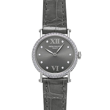 パテック フィリップ カラトラバ 4861G-001 グレー/ダイヤモンド メンズ 時計 【中古】【wristwatch】