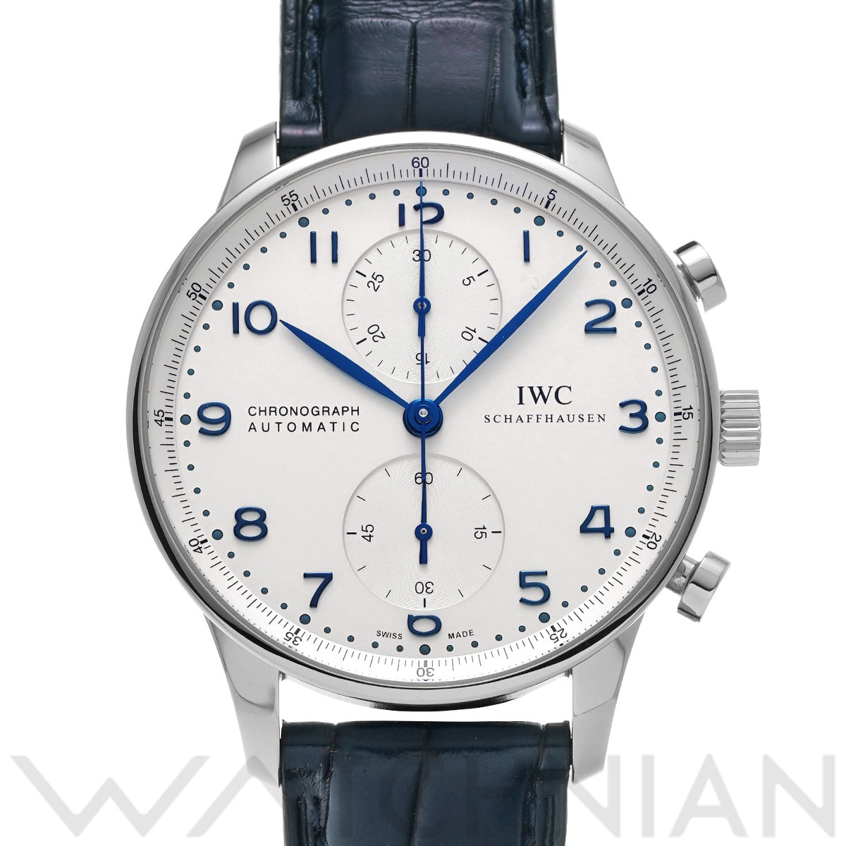 IWC ポルトギーゼ クロノグラフ IW371446 シルバー メンズ 時計 【中古】【wristwatch】