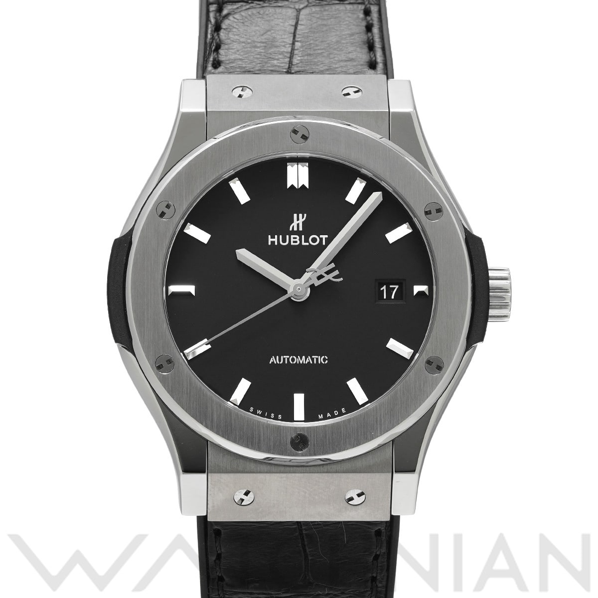 ウブロ クラシックフュージョン チタニウム 542.NX.1171.LR マットブラック メンズ 時計 【中古】【wristwatch】