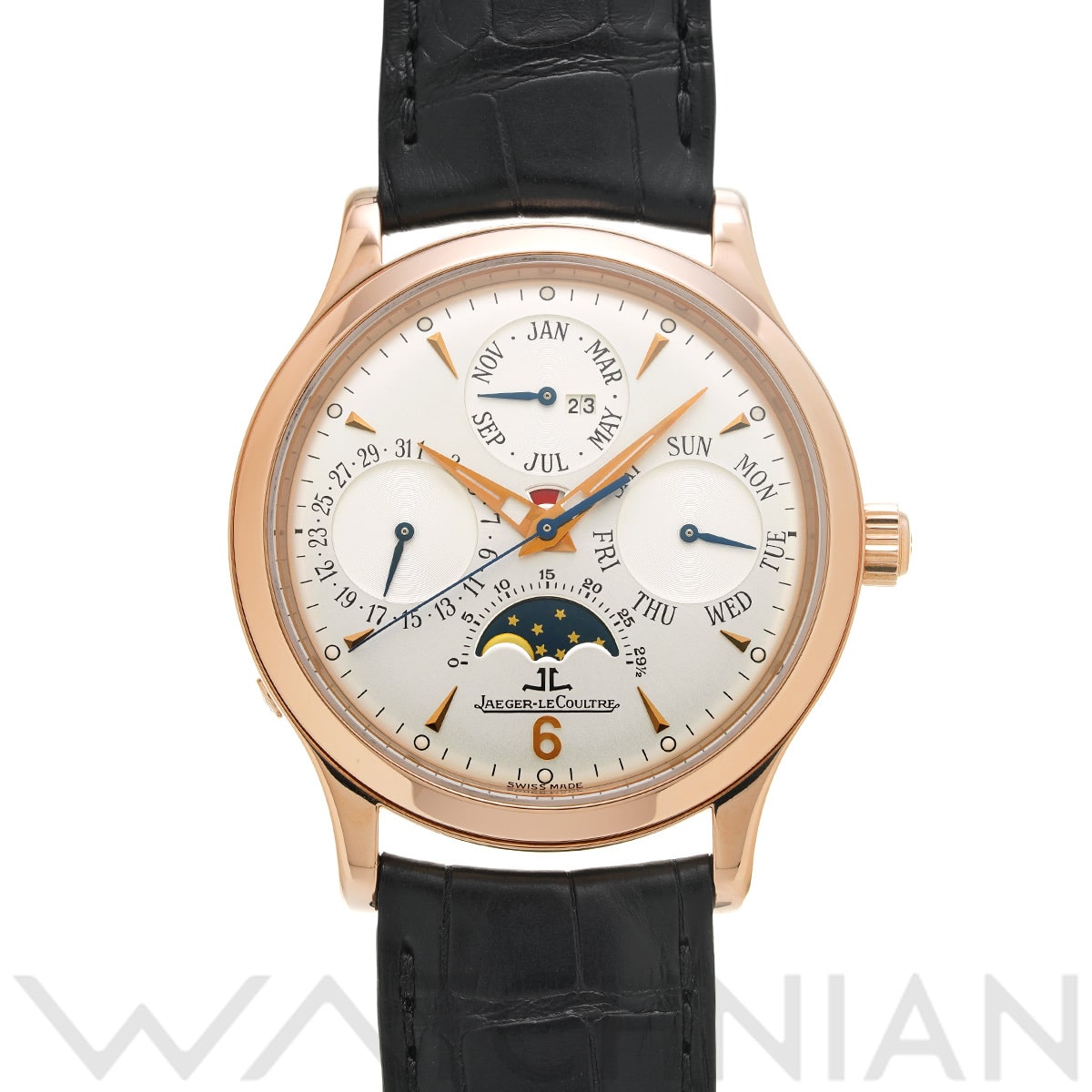 ジャガー ルクルト マスター パーペチュアルカレンダー 140.2.80 シルバー メンズ 時計 【中古】【wristwatch】