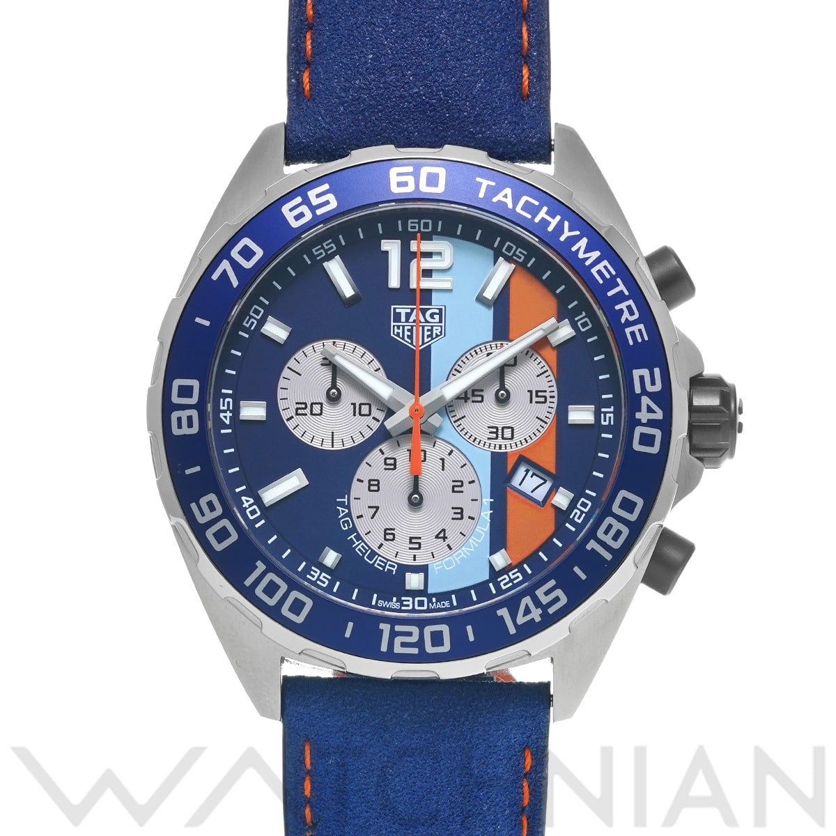 タグ ホイヤー フォーミュラ1 クォーツ クロノグラフ ガルフ CAZ101N.FC8243 ブルー メンズ 時計 【中古】【wristwatch】