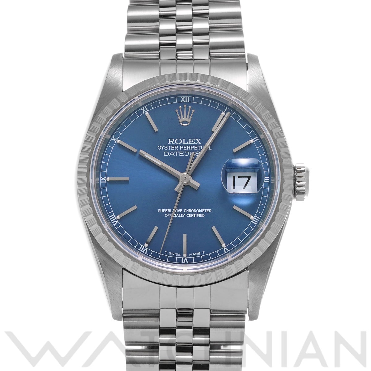 ロレックス デイトジャスト 16220 ブルー メンズ 時計 【中古】【wristwatch】