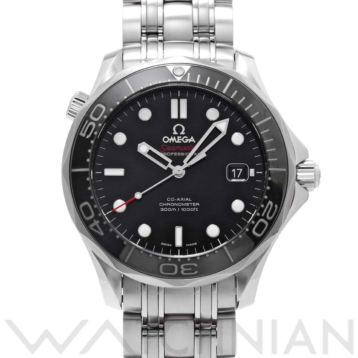 オメガ シーマスター ダイバー300 コーアクシャル 212.30.41.20.01.003 ブラック メンズ 時計 【中古】【wristwatch】