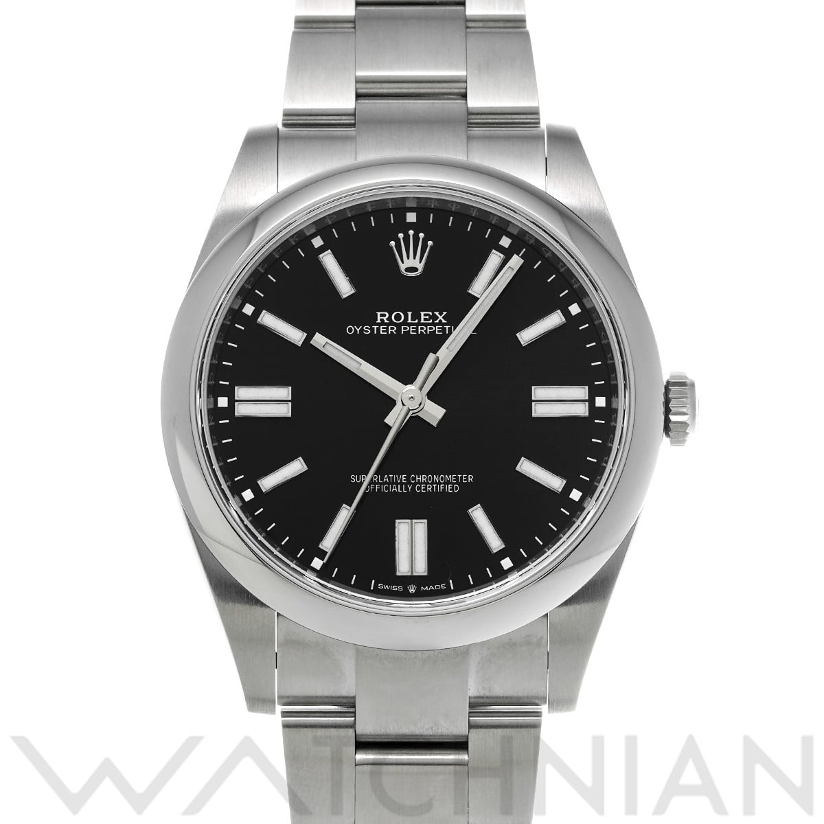 ロレックス オイスターパーペチュアル 41 124300 ブライトブラック メンズ 時計 【中古】【wristwatch】