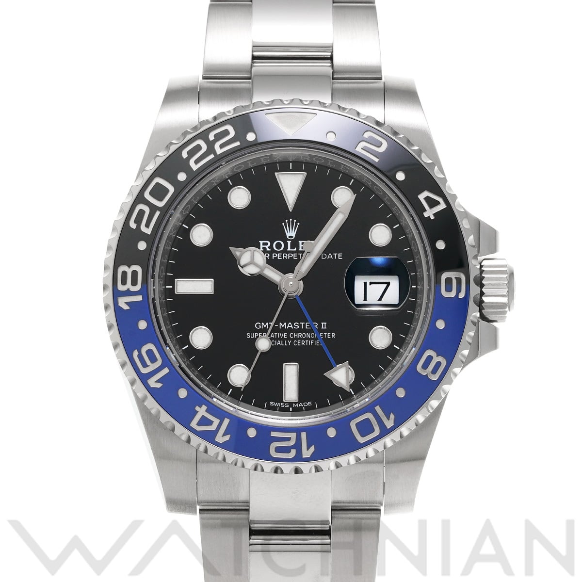 ロレックス GMTマスターII 116710BLNR ブラック メンズ 時計 【中古】【wristwatch】