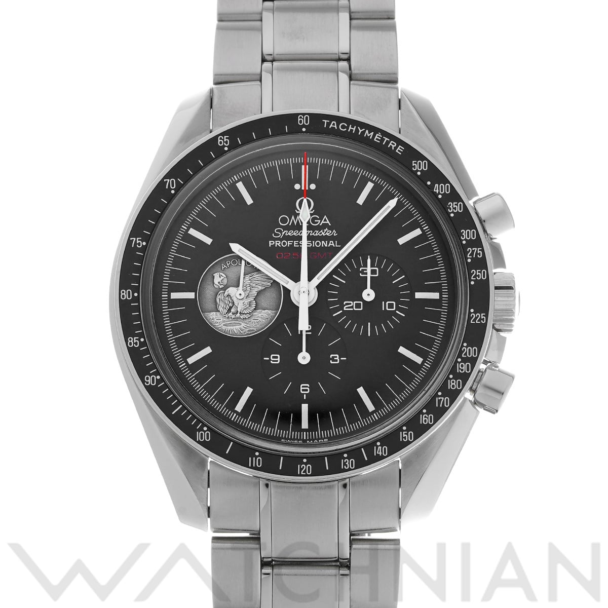 オメガ スピードマスター ムーンウォッチ プロフェッショナル アポロ11号 40th 311.30.42.30.01.002 ブラック メンズ 時計 【中古】【wristwatch】