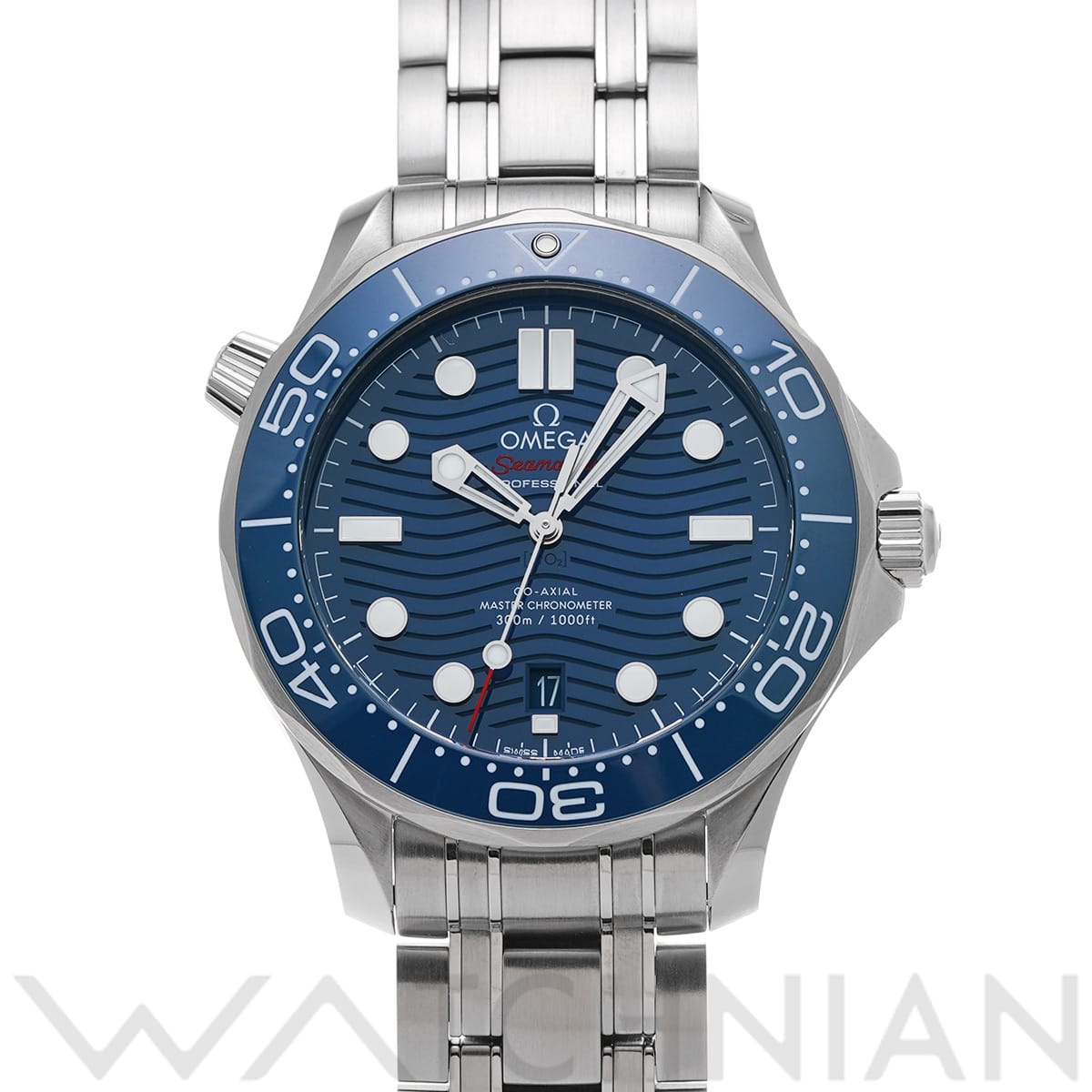 オメガ シーマスター ダイバー300 コーアクシャル マスタークロノメーター 210.32.42.20.03.001 ブルー メンズ 時計 【中古】【wristwatch】