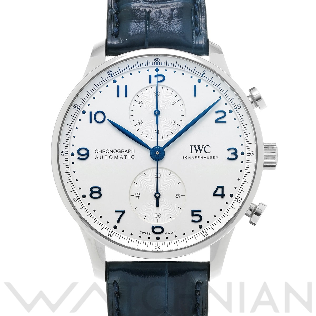 IWC ポルトギーゼ クロノグラフ IW371605 シルバー メンズ 時計 【中古】【wristwatch】