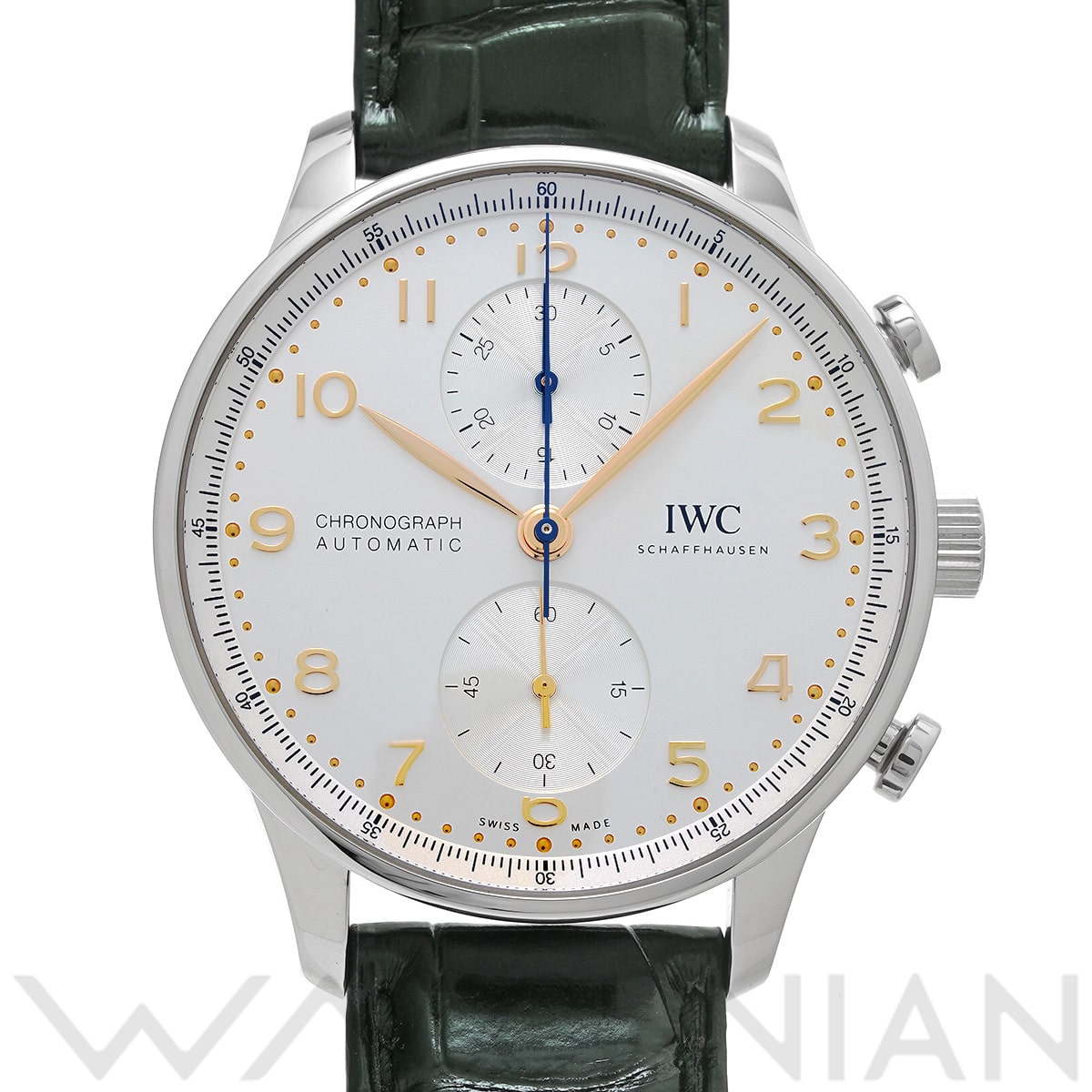 IWC ポルトギーゼ クロノグラフ IW371604 シルバー メンズ 時計 【中古】【wristwatch】