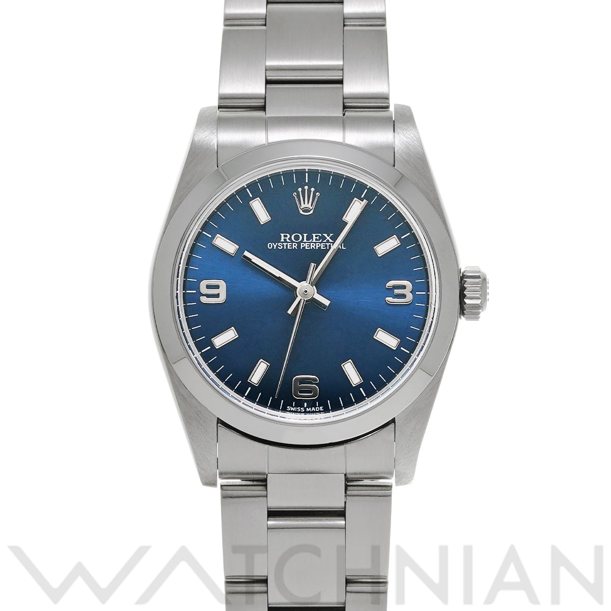 ロレックス オイスターパーペチュアル 77080 ブルー ユニセックス 時計 【中古】【wristwatch】