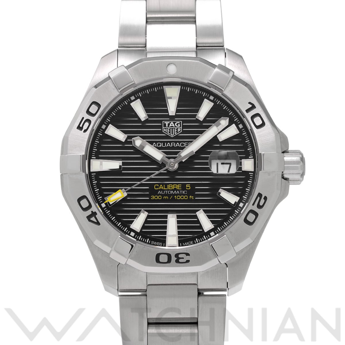 タグ ホイヤー アクアレーサー キャリバー5 WAY2010.BA0927 ブラック メンズ 時計 【中古】【wristwatch】