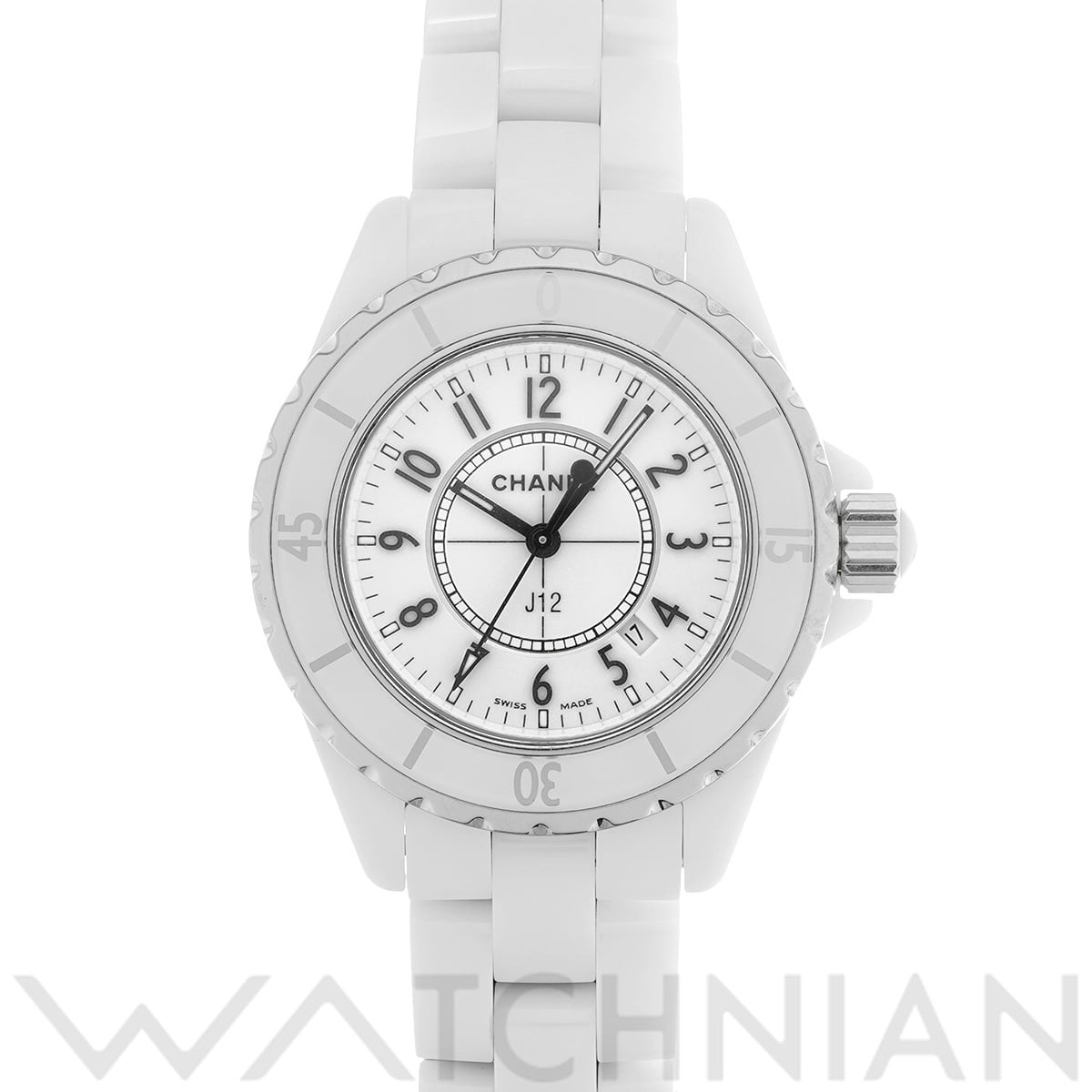 シャネル J12 33MM H0968 ホワイト レディース 時計 【中古】【wristwatch】