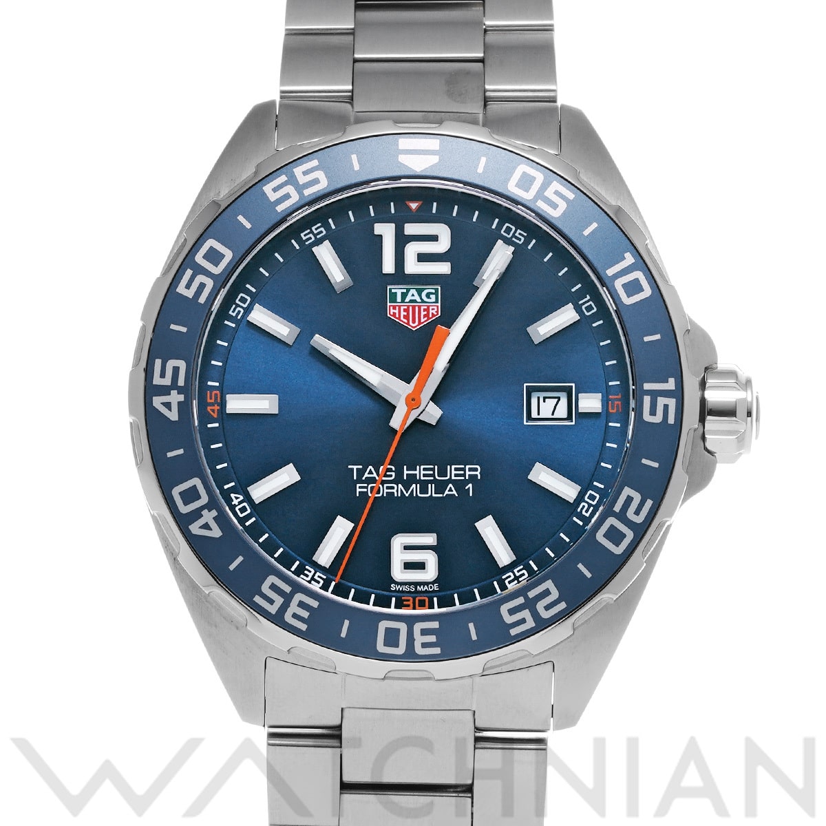 タグ ホイヤー フォーミュラ1 クォーツ WAZ1010.BA0842 ブルー メンズ 時計 【中古】【wristwatch】