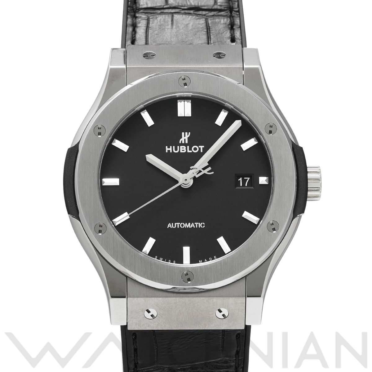 ウブロ クラシックフュージョン チタニウム 542.NX.1171.LR マットブラック メンズ 時計 【中古】【wristwatch】