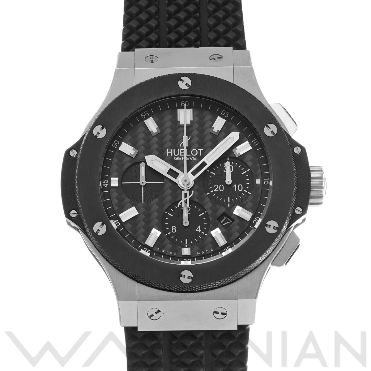 ウブロ ビッグバン スチール セラミック 301.SM.1770.RX ブラックカーボン メンズ 時計 【中古】【wristwatch】