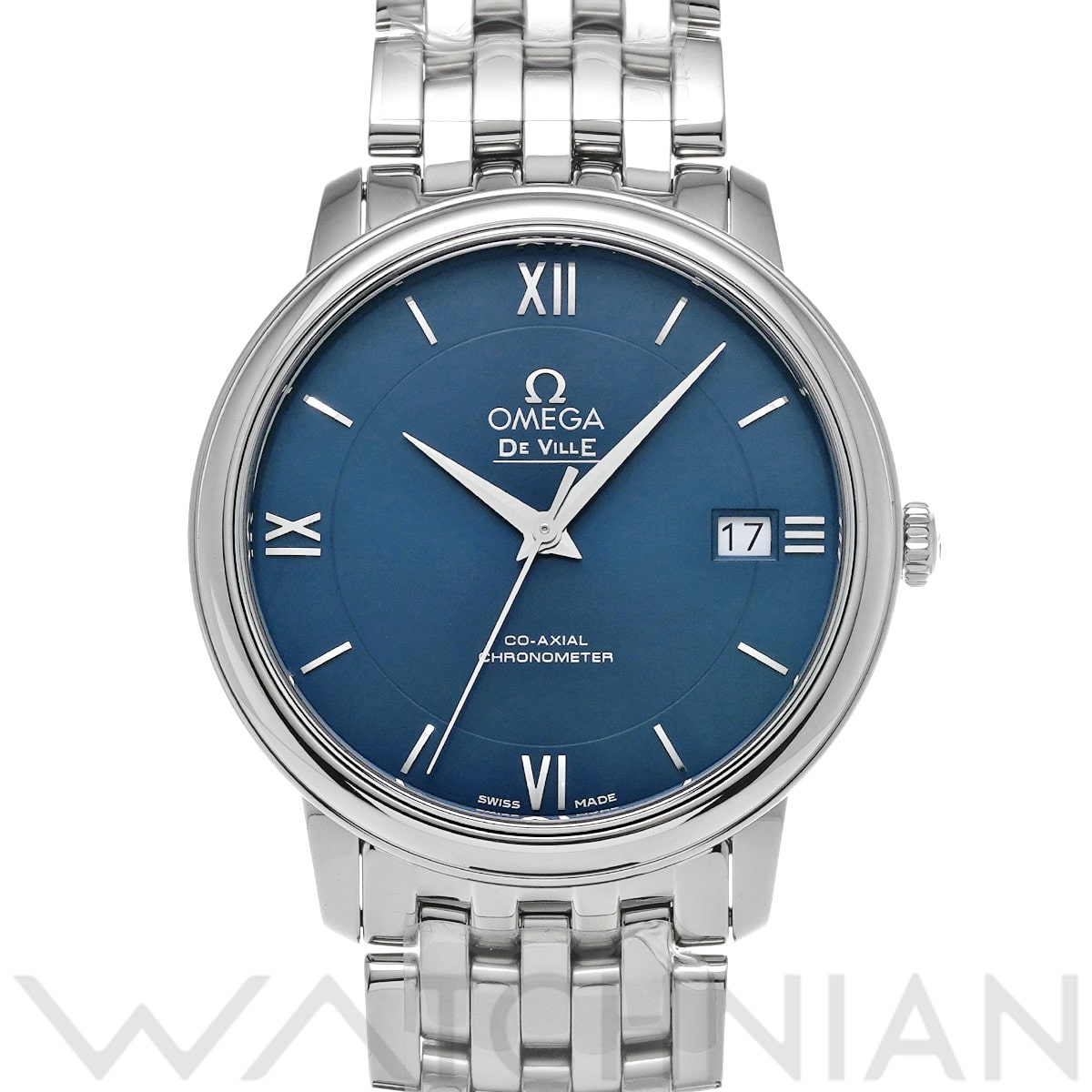 オメガ デ・ヴィル プレステージ コーアクシャル 424.10.37.20.03.001 ブルー メンズ 時計 【新品】【wristwatch】