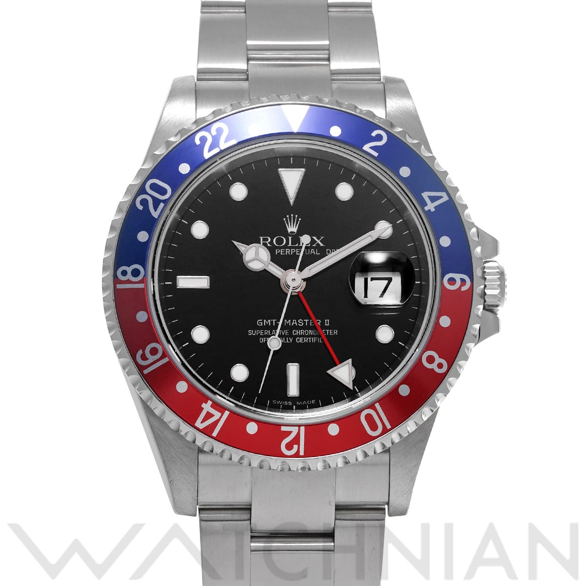 ロレックス GMTマスターII 16710 ブラック メンズ 時計 【中古】【wristwatch】