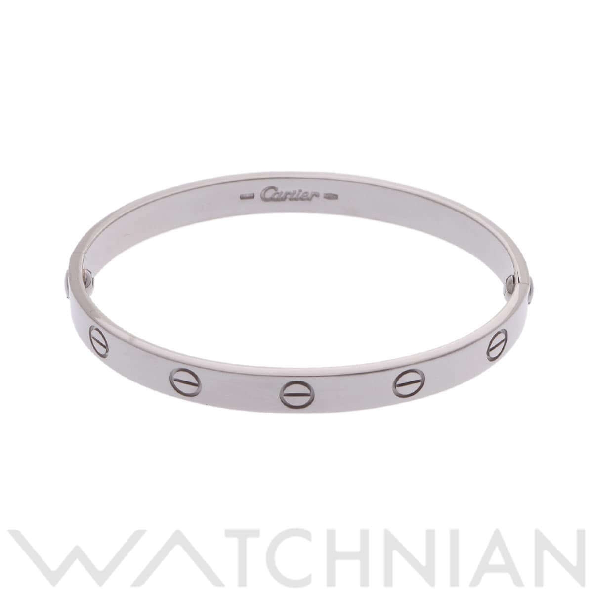 カルティエ ラブブレスレット #17 旧型 シルバー K18ホワイトゴールド WG レディース ジュエリー 【中古】【jewelry】