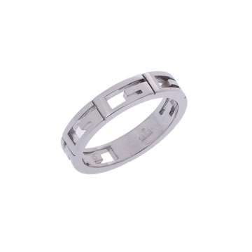 グッチ マルチプルリング #17 シルバー K18ホワイトゴールド WG レディース ジュエリー 【中古】【jewelry】