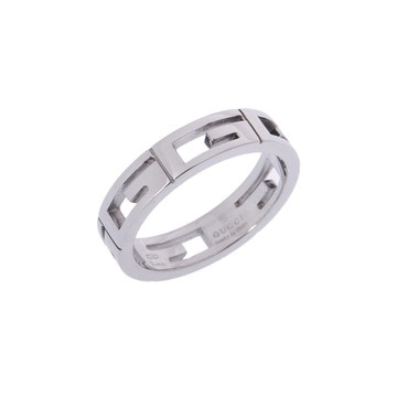グッチ マルチプルリング #13 シルバー K18ホワイトゴールド WG レディース ジュエリー 【中古】【jewelry】