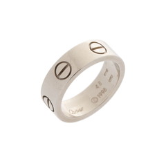 カルティエ ラブリング #48 シルバー K18ホワイトゴールド WG レディース ジュエリー 【中古】【jewelry】