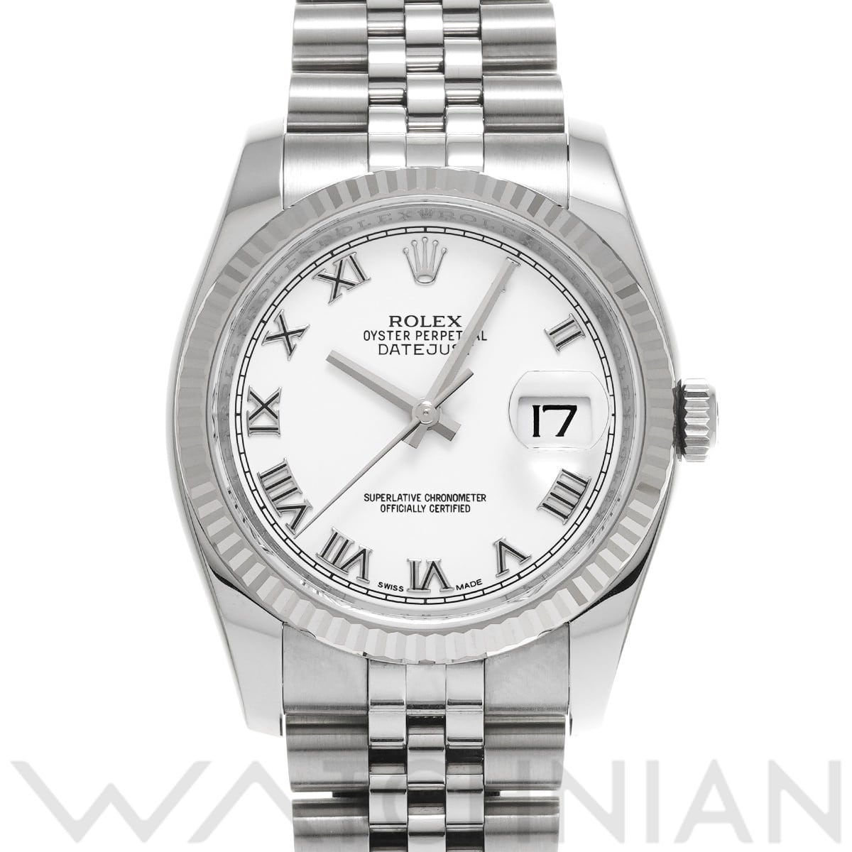 ロレックス デイトジャスト 36 116234 ホワイト メンズ 時計 【中古】【wristwatch】